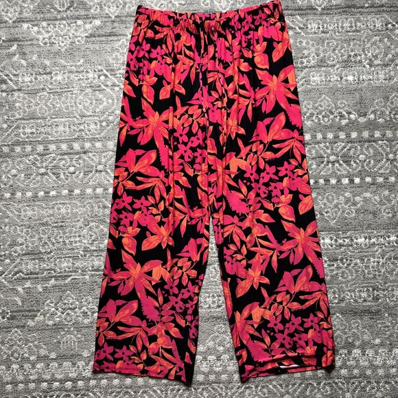 Natori Pajama Bottoms Pants Women’s Size Large Bright Floral Sleep Lounge - Picture 1 of 6